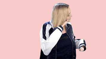 Oh Hello Hair Flip GIF by Carrie Lane
