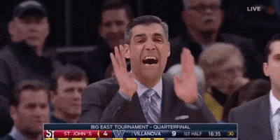 yelling jay wright GIF by BIG EAST Conference