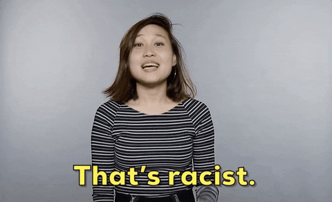 becky chung that's racist GIF