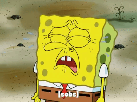 Sad Cry GIF by SpongeBob SquarePants - Find & Share on GIPHY