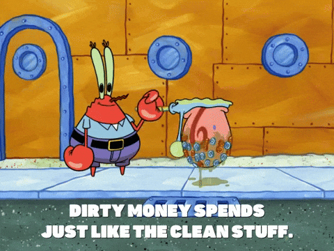 Αποτέλεσμα εικόνας για dirty money offers animated gifs