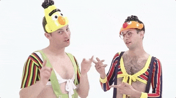 Bert And Ernie Halloween GIF by BuzzFeed