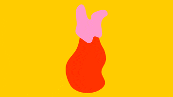rezakoenig pink red yellow monster GIF