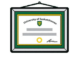 Frame Graduate Sticker by USask