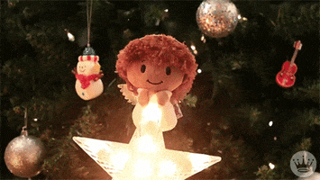 Flying Merry Christmas GIF by Hallmark Gold Crown