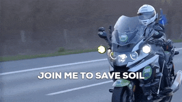 Motorbike Join Me GIF by Conscious Planet - Save Soil