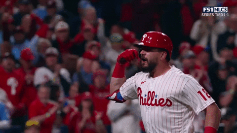 Kyle Schwarber Waves GIF by MLB - Find & Share on GIPHY