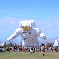 Astronaut Coachella GIF