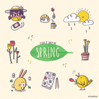 Easter Bunny Flowers GIF by Dots