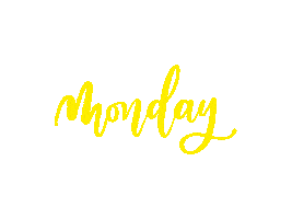 Monday Calligraphy Sticker