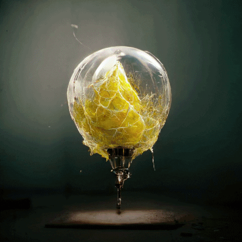 Balloon Lemon GIF by Arti the AI