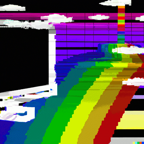 Bad Bunny Rainbows GIF by Canek