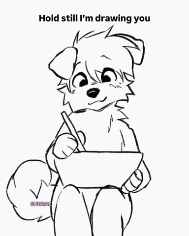 Dog Drawing GIF