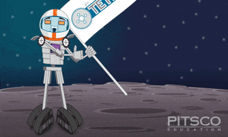 Pitscoed mr robot moon landing tetrix pitsco GIF