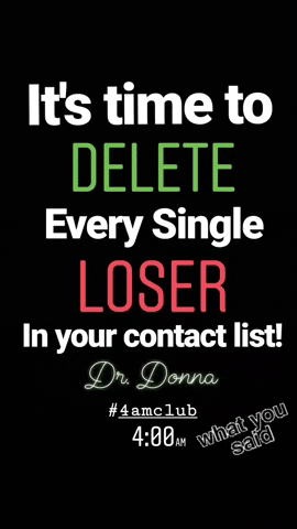 4Amclub Delete GIF by Dr. Donna Thomas Rodgers