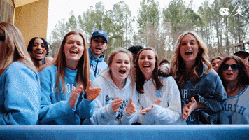 Excited North Carolina GIF by UNC Tar Heels