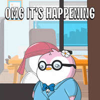 Excited Oh My God GIF by Pudgy Penguins