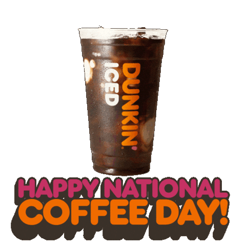 National Coffee Day Sticker by Dunkin’