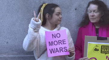 No War With Iran Protests GIF by GIPHY News