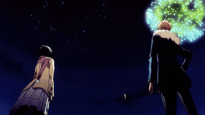 Image result for fireworks anime gif