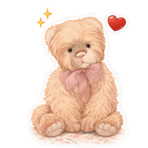 Teddy Bear Love Sticker