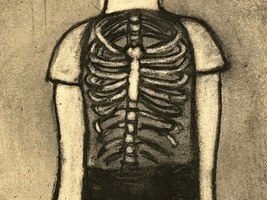 odewilliesfunkybunch animation black and white drawing skeleton GIF