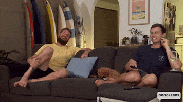 Excited Good Times GIF by Gogglebox Australia