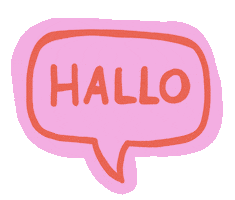 Bubble Hello Sticker by nahne-tillmann