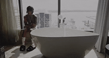 Music Video Bath GIF