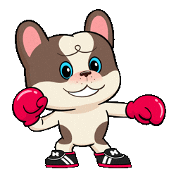 Fun Dog Sticker by UpStudiosWorld