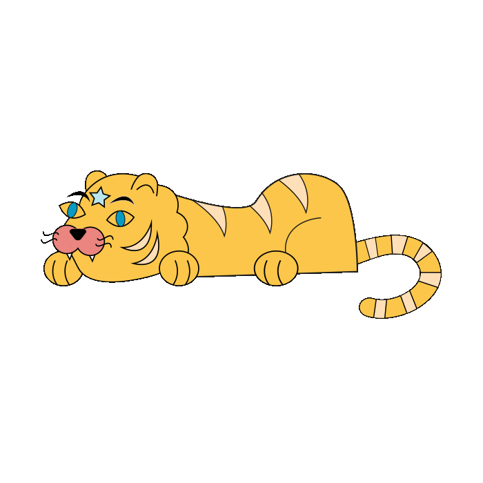 Tiger Sticker by tvbrics