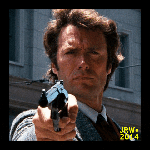 Image result for dirty harry  gif