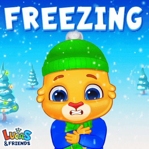 Freezing Winter Is Coming GIF by Lucas and Friends by RV AppStudios
