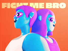 Fight Me Sibling Rivalry GIF