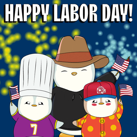 Labor Day Usa GIF by Pudgy Penguins