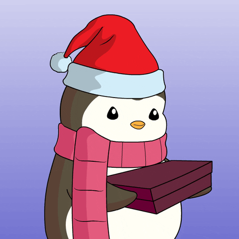 Hungry Santa Claus GIF by Pudgy Penguins