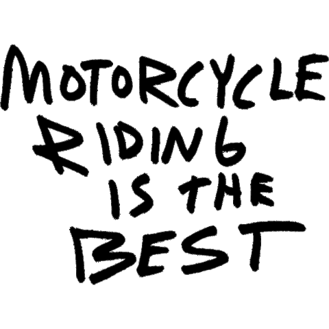 Riding Sticker by Motoveli Motorcycle Zine