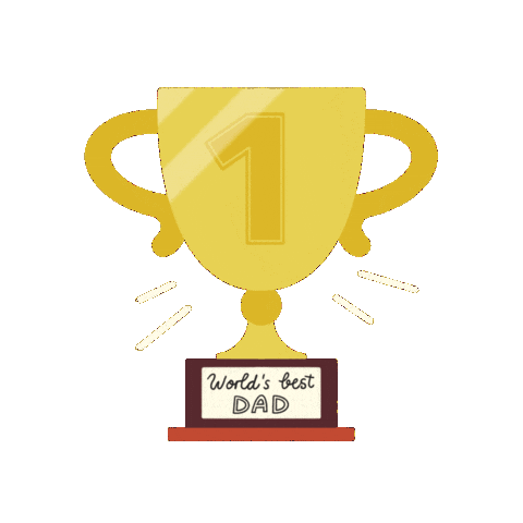 Fathers Day Illustration Sticker