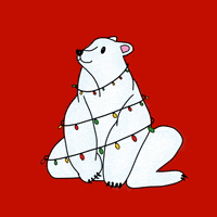 Polar Bear Christmas GIF