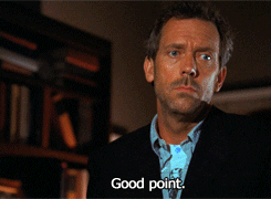 Hugh Laurie Good Point GIF - Find & Share on GIPHY