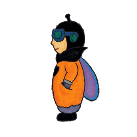 Pajarito Abejita Sticker by Perfumeria Fetiche