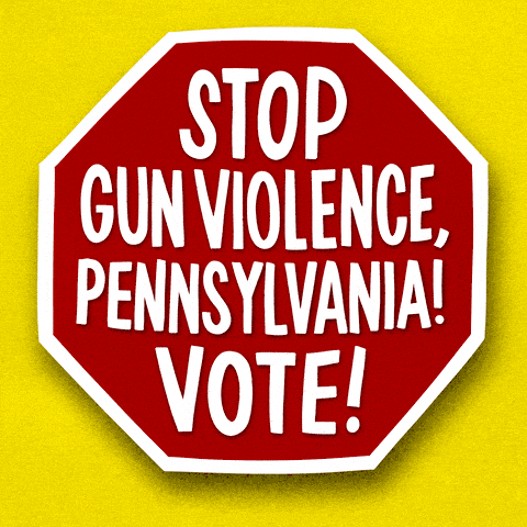 Stop gun violence, Pennsylvania! Vote!