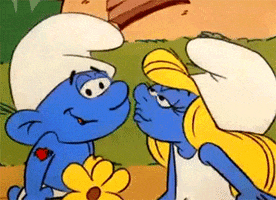 The Smurfs Love GIF