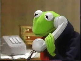 a muppet family christmas phone GIF