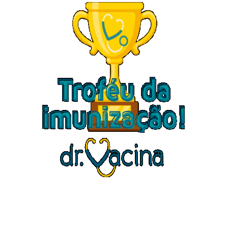 Trofeu Vacinas Sticker by Doutor Vacina