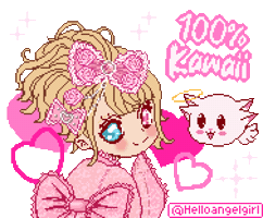 Cute Girl Sticker by helloangelgirl
