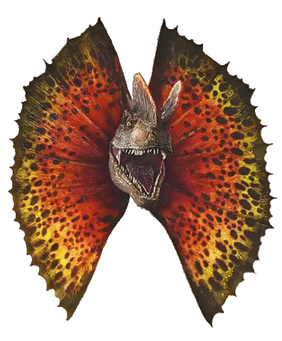 Jurassic Park Dinosaur Sticker by Oasis Arts Inc