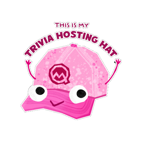 Hat Host Sticker by Quiz Meisters