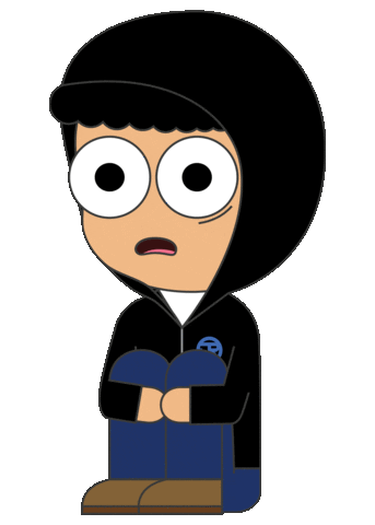 Scared Panic Sticker