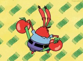 Mr Krabs Money GIF by SpongeBob SquarePants - Find & Share on GIPHY